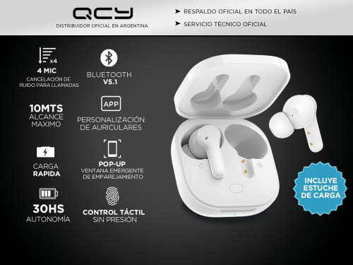 Auriculares Bluetooth QCY T13 Manos Libres Inalambrico