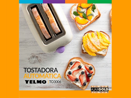 Tostadora Electrica 6 Niveles 700w 2 Panes Sandwichera Retro Yelmo