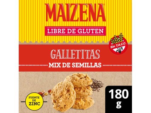 Galletitas Maizena Mix De Semillas 180 G