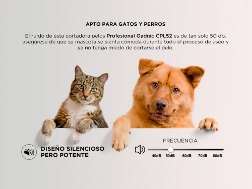 Cortadora de pelos Profesional Mascotas Gadnic CPL52.