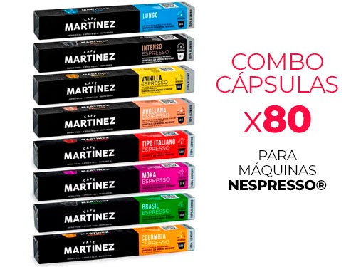 30% OFF Combo x80 en Cápsulas compatibles con máquinas NESPRESSO ®
