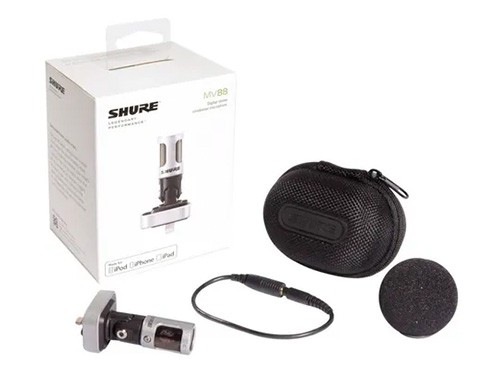 Micrófono Shure Mv88 Digital Para iPhone Condensador Estéreo
