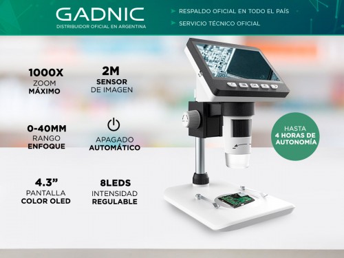 Microscopio Digital Gadnic MI11 1080P 1000X