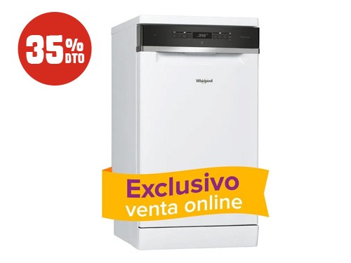 35% Dto. Lavavajillas Whirlpool 10 cubiertos Blanco