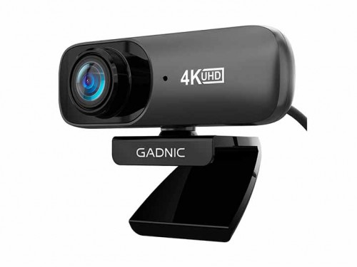 Webcam Gadnic 4K UHD USB con Micrófono Streaming 30fps + Tripode grati
