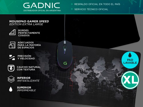 Mousepad Gamer Gadnic Extra Large 80x40cm