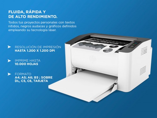 Impresora HP M107A Láser Usb Monocromática