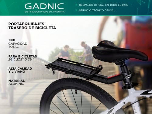 Portabicicletas De Carga Gadnic Rack Para Bicicletas 9Kg De Capacidad