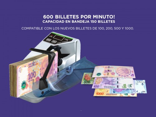 Contadora De Billetes Gadnic P-600 Mini Portátil 600 Bill/Min Función