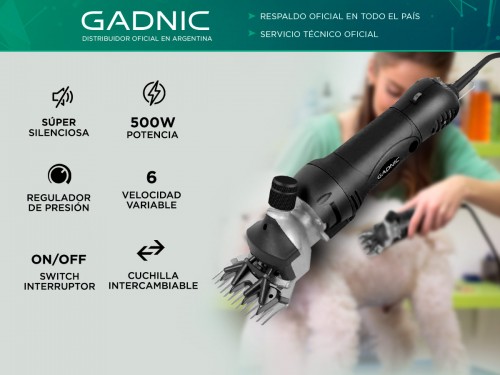 Esquiladora Gadnic S900 Dual Para Animales 500W + Cuchilla Adicional