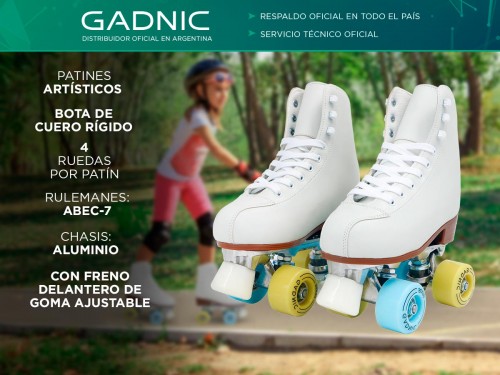 Patines Gadnic ARTI10 infantil 4 ruedas chasis Aluminio