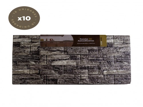 Pared Decorativa 3D Placa Autoadhesiva x10 Unidades