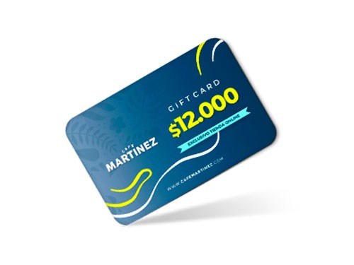 15% OFF en todas las Gift Card Café Martínez