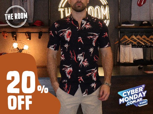Camisa Hawai Azul Sandia