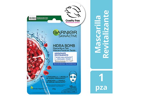 Mascarilla en tela Garnier Skin Active Granada x 1 u