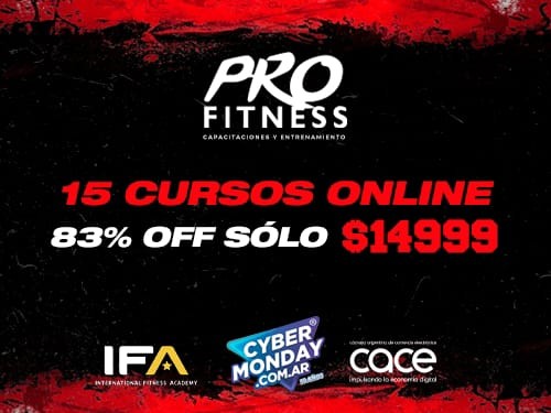 15 Cursos Fitness OnLine 83% OFF a sólo $14999