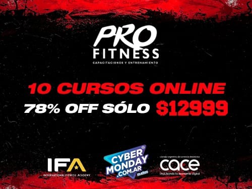10 Cursos Fitness OnLine 78% OFF a sólo $12999