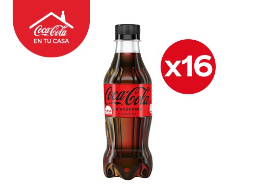 16 Coca-Cola Sin Azúcares 237ml