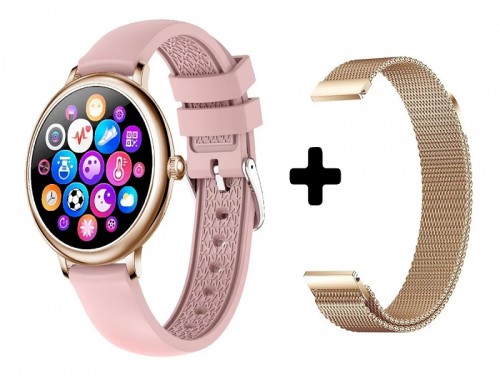 Smartwatch Reloj Inteligente Jd Paris Rosa + Malla