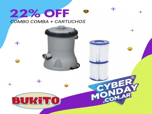 Bomba Filtro Bestway 58383 Pileta 2600l/h + Cartuchos Regalo