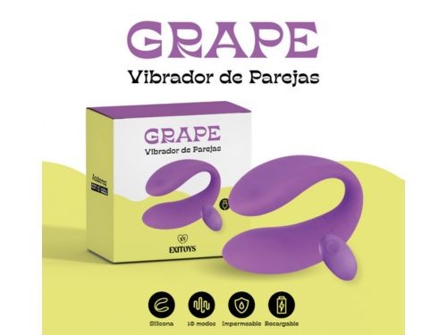 Vibrador de Parejas Grape Exitoys