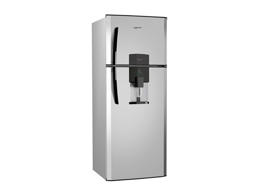 Heladera con Freezer Cíclica 362 Litros Dispenser Gris Plata Drean