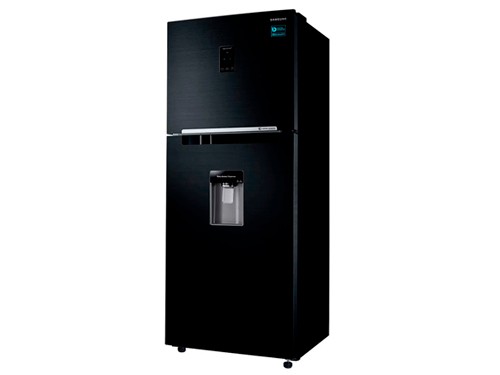 Heladera con Freezer Inverter No Frost 382L Dispenser Negra Samsung