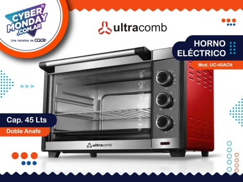 Horno eléctrico Mod. UC-45ACN, Cap. 45 Lts,  doble anafe, Ultracomb