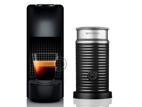 Cafetera Sistema de Cápsulas Essenza Mini Negra + Aeroccino Nespresso