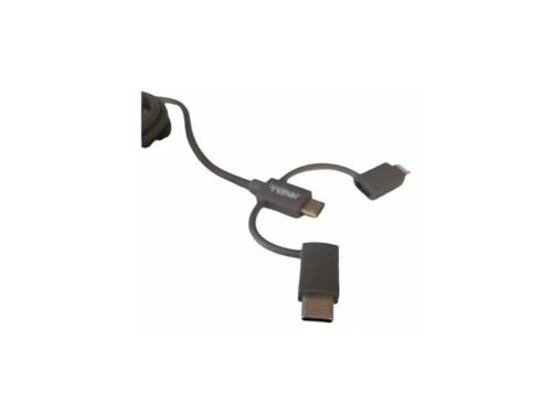 Cable 3 En 1 Usb-a A Usb Type-c + Lightning + Micro Tagwood