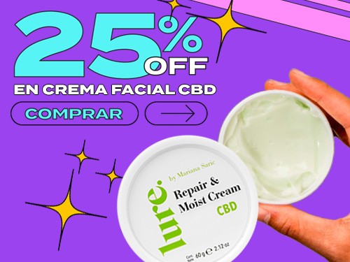 LINEA CBD - Crema Facial LURE - Ideal para pieles sensibles o con acné