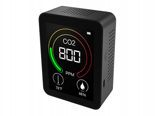 Medidor C02	Digital De Co2 Dioxido Carbono Humedad Temperatura Unnic