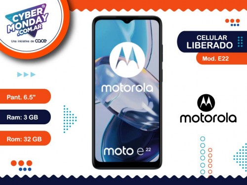Celular Liberado Moto E22 (xt2239-9) Pantalla 6.5",  3/32, Motorola