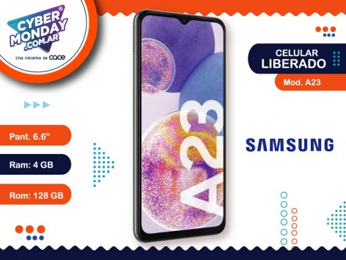Celular Liberado A23, Pant. 6.6", 128/4GB (SM-A235MZK/MLB) Samsung