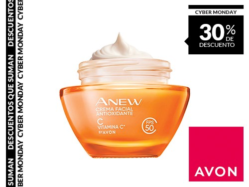 Crema Facial Antioxidante Vitamina C con FPS50 | Anew
