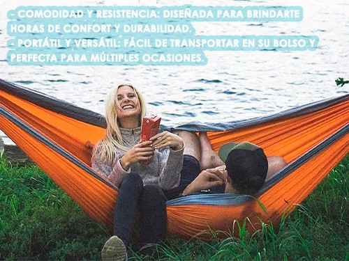 Hamaca Paraguaya Camping Resistente Liviana C Bolso