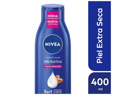 Nivea Crema Corporal Hidratante Milk Nutritiva 5 en 1 x 400 ml