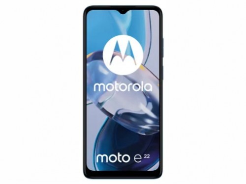 Teléfono Celular 6.5" 64GB 4GB 16MPX Android 12 Azul MOTOROLA MOTO E22