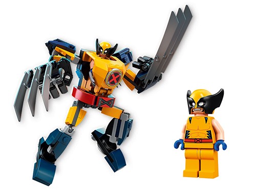 BLOQUE LEGO SUPER HEROES ARMADURA ROBOTICA LOBEZNO 141 PZAS.