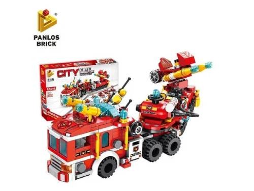 Panlos Brick Bloques Bombero 12 En 1 City Fire 1781600