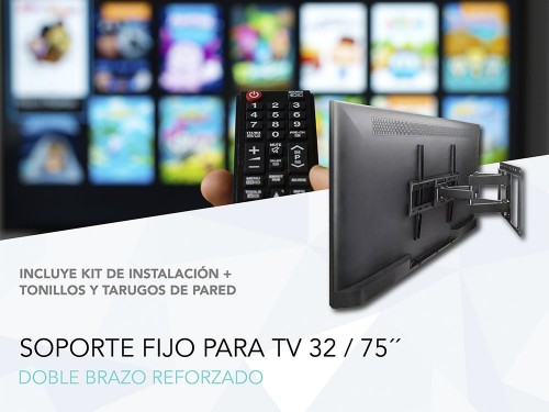 SOPORTE DE TV LED LCD SMART NICTOM STVSP01 32″ A 75″ MÓVIL