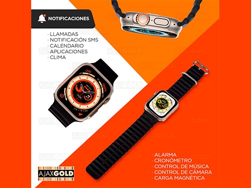 Reloj Smartwatch	Inteligente Bluetooth Fitness Cardio Sports Suono