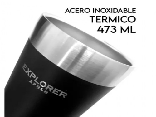 COMBO X4 - VASO TÉRMICO ACERO INOXIDABLE 473 ML EXPLORER