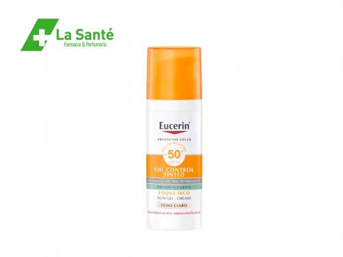 Protector Solar Eucerin Sun Fps 50 Crema Facial con color claro 50Ml