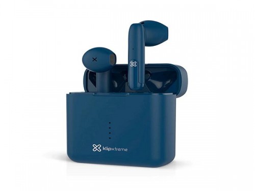 Auricular inalambrico Klip Xtreme KTE-010BL Twin Touch azul