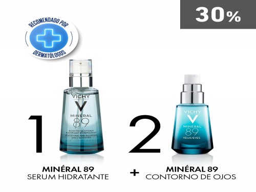 Combo Mineral 89 Booster + Mineral 89 Contorno de Ojos Vichy