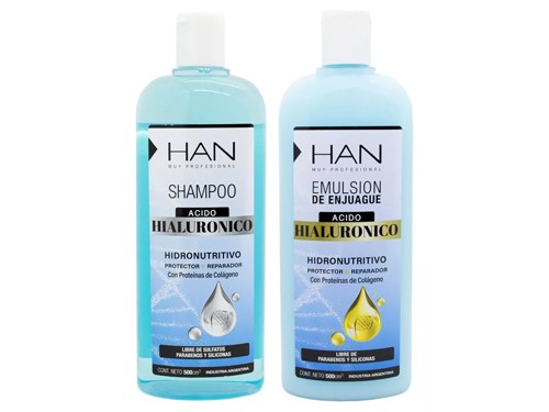 Han Kit Acido Hialuronico Shampoo + Acondicionador Reparador