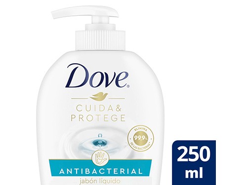 Jabón Líquido Dove Antibacterial Cuida & Protege x 250 ml.