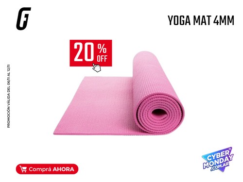 Yoga mat 4mm ROSA