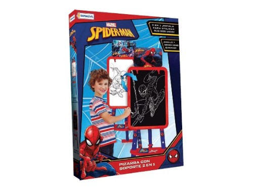 Pizarra Bifaz Con Atril Spiderman Hombre Araña Tapimovil